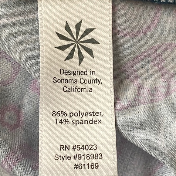 Athleta Dahlia Paisley Printed V-Neck Sleeveless Mini Dress Sz 10 - Picture 11 of 15